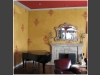 Victorian damask in a dining room